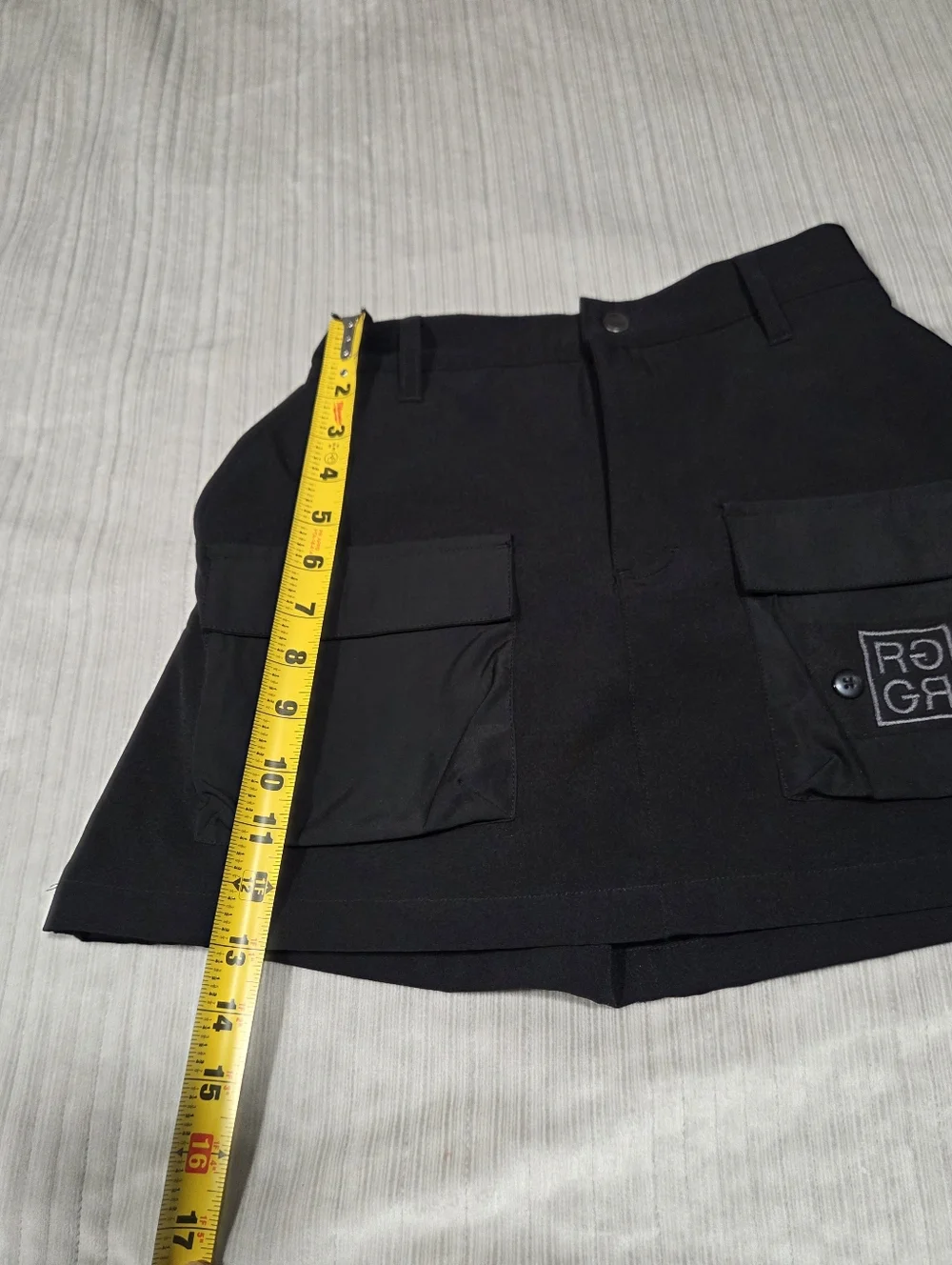 RUFFLOG Hyper Stretch Golf Skirt in Black